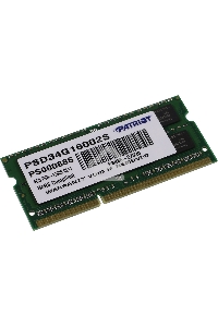 Оперативная память Patriot, DDR3, 4GB (1x4 GB), 1600 MHz, CL11, SO-DIMM