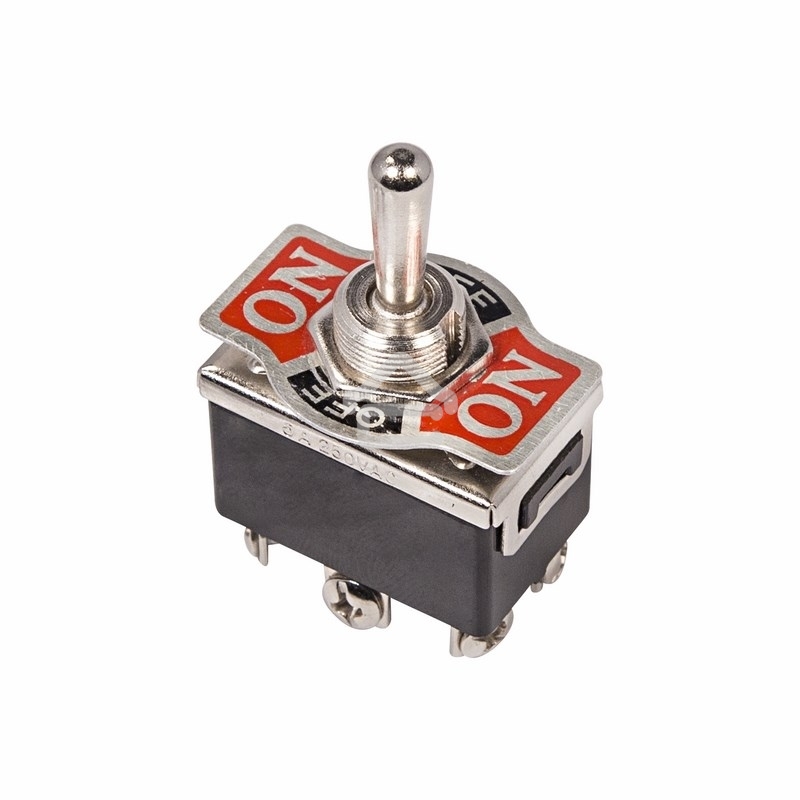 Тумблер 250V 15А (6c) ON-OFF-(ON) двухполюсныйRexant