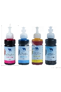 Чернила NV PRINT универсальные на водной основе для аппаратов Epson, комплект 4 цвета по 100 мл