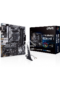 Материнская плата ASUS PRIME B550M-A WIFI II, AM4, AMD B550, 4xDDR4, 4xSATA, 2xM.2, 1xPCI-E 4.0 x16, 2xPCI-E x1, 1xDVI-D, 1xHDMI, 1xVGA, 1x 1Gb LAN, 2xUSB-A 3.2 Gen 2, 4xUSB-A 3.2 Gen 1, 3x3.5 мм, 7.1, Micro-ATX
