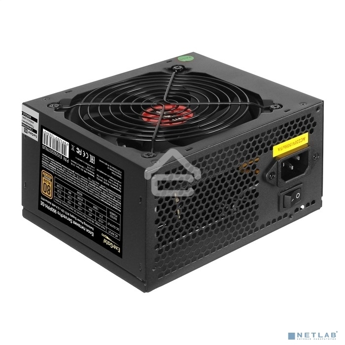 Блок питания серверный 900W ExeGate EX292207RUS ServerPRO 80 PLUS Bronze, 900PPH-SE (ATX, for 3U+ cases, APFC, КПД 89% (80 PLUS Bronze), 12cm fan, 24pin, 2x(4+4)p, 4xPCI-E, 8xSATA, 4xIDE, box, black)