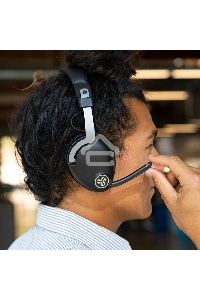 Гарнитура  JLAB GO Work Wireless Headset,  для компьютера/мобильных устройств, накладные,  bluetooth, черный  [ieuhbgoworkrblk4]