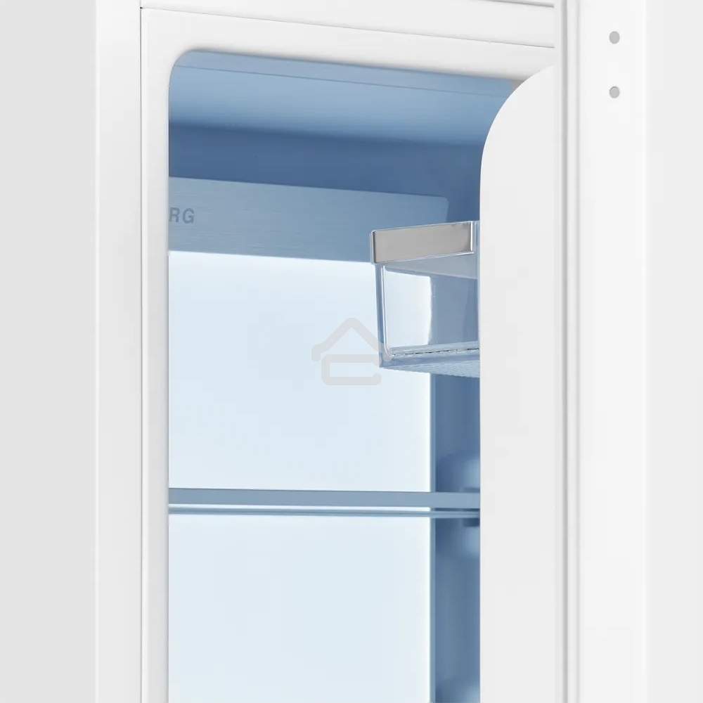 Встраиваемый холодильник Kuppersberg RBN 1760, High-Tech, объем 237 л, скользящий фасад, электронное управление, No Frost, антибактериальный пластик, звуковой сигнал при открытой дверце, перенавешиваемые двери, LED освещение, уровень шума 41 дБ, энергоэфф