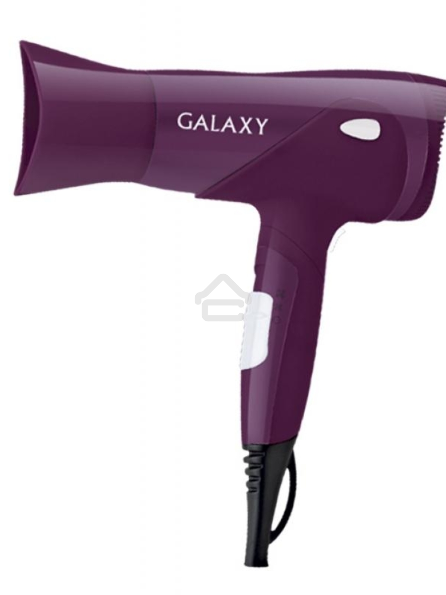 Фен для волос Galaxy Line GL 4315, сиреневый, 1800 Вт, 2 скорости, 3 температурных режима, функция «холодный воздух», защитная решетка, насадка-концентратор, подвесная петля, складная ручка