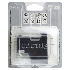 Картридж струйный Cactus CS-PG40 черный (18 мл) для Canon Pixma MP150/MP160/MP170/MP180/MP210/MP220/MP450/MP460/MP470/iP1200/iP1300/iP1600/iP1700/iP1800/iP190