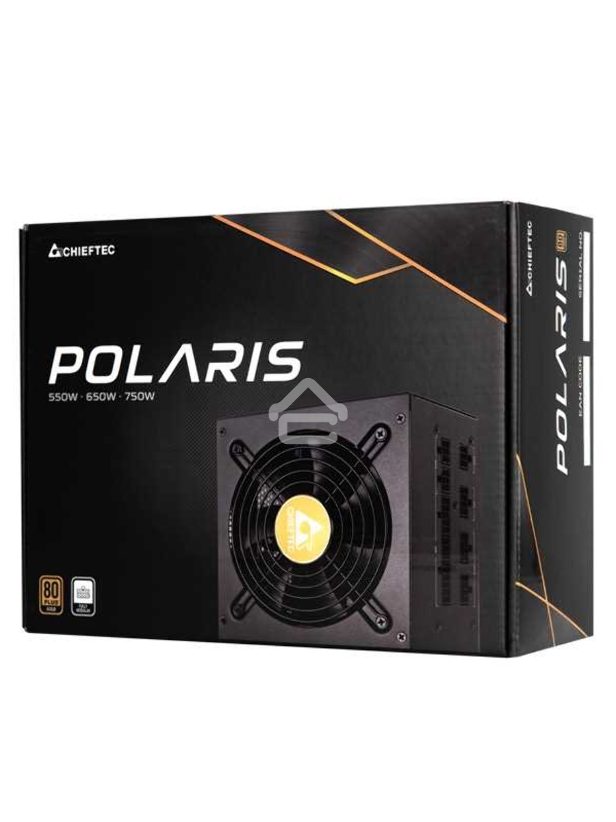 Блок питания Chieftec Polaris PPS-650FC, 650Вт, 80 PLUS Gold, 120мм, модульный, черный
