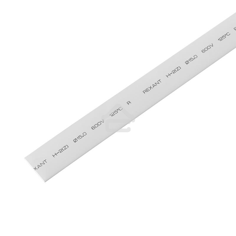 Трубка термоусадочная Rexant 15.0/7.5 1 м белый