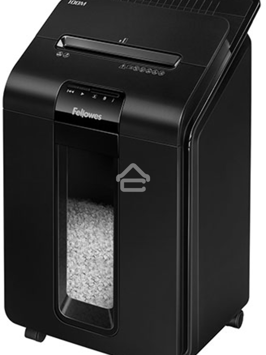 Шредер Fellowes AutoMax 100M (секр.P-4)/фрагменты/100лист./23лтр./скрепки/скобы/пл.карты