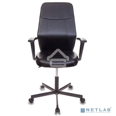 Кресло компьютерное Бюрократ CH-605/BLACK черный, искусственная кожа, крестовина металл