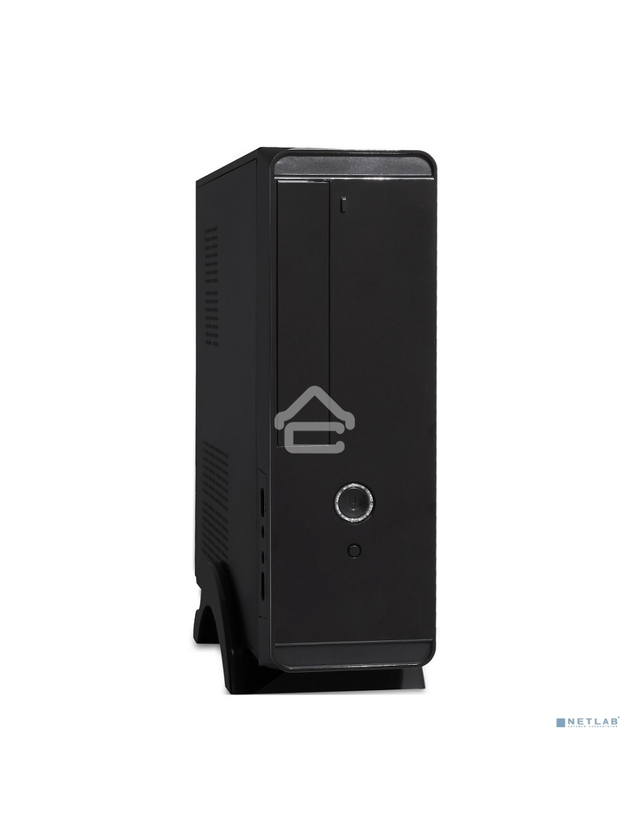 Компьютерный корпус MiniITX Exegate MI-209 Black, miniITX/mATX, <M350, 80mm>, 2*USB, Audio