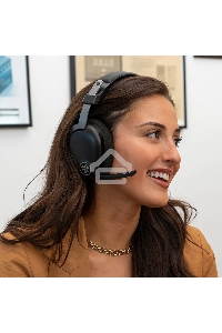 Гарнитура  JLAB GO Work Wireless Headset,  для компьютера/мобильных устройств, накладные,  bluetooth, черный  [ieuhbgoworkrblk4]