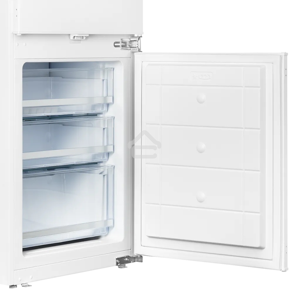 Встраиваемый холодильник Kuppersberg RBN 1760, High-Tech, объем 237 л, скользящий фасад, электронное управление, No Frost, антибактериальный пластик, звуковой сигнал при открытой дверце, перенавешиваемые двери, LED освещение, уровень шума 41 дБ, энергоэфф