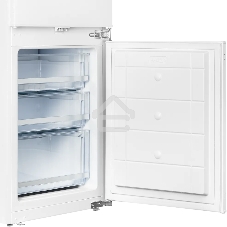 Встраиваемый холодильник Kuppersberg RBN 1760, High-Tech, объем 237 л, скользящий фасад, электронное управление, No Frost, антибактериальный пластик, звуковой сигнал при открытой дверце, перенавешиваемые двери, LED освещение, уровень шума 41 дБ, энергоэфф