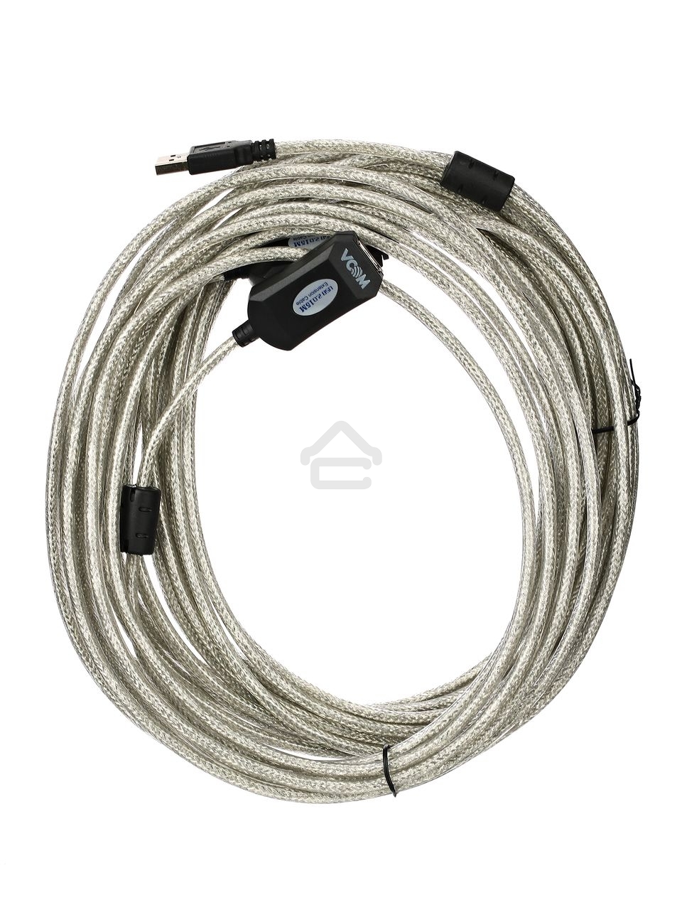 Кабель VCOM VUS7049-15M Кабель-адаптер USB2.0-repeater, удлинительный активный Am-->Af 15м