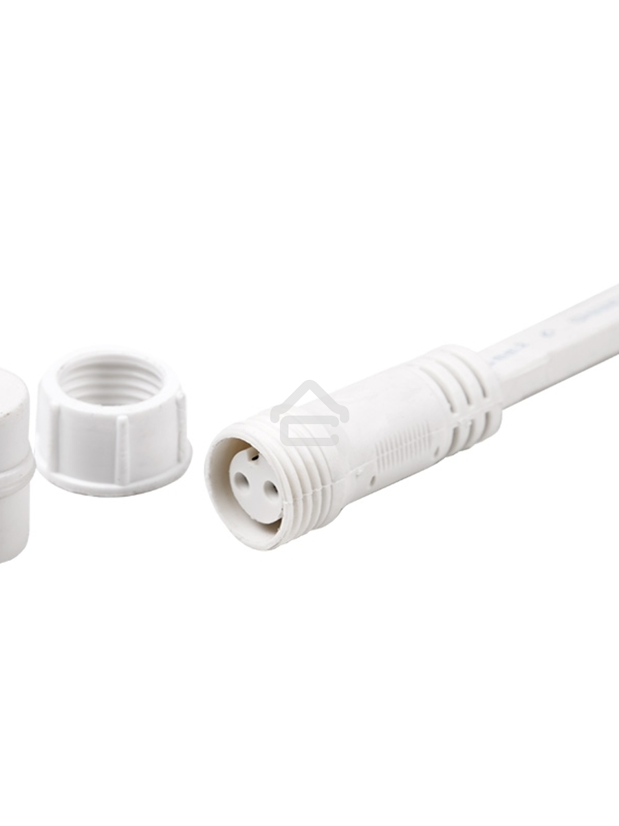 Гирлянда LED Galaxy Bulb String 10м, белый КАУЧУК, 30 ламп*6 LED БЕЛЫЕ, влагостойкая IP65