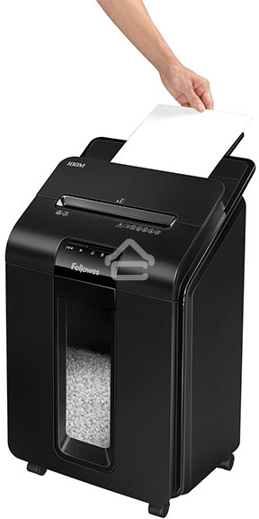 Шредер Fellowes AutoMax 100M (секр.P-4)/фрагменты/100лист./23лтр./скрепки/скобы/пл.карты
