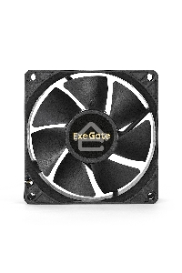 Вентилятор для корпуса ExeGate EX08025S2P черный, 80 мм, 2200 об/мин, 22.5 дБ, 2 pin