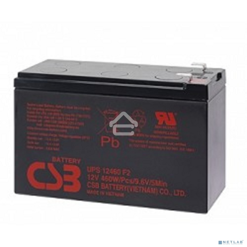 Батарея CSB 12460 (12V 9Ah)клеммы F2