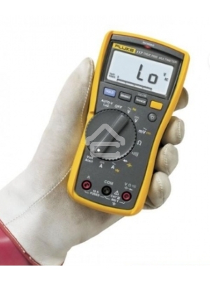 Мультиметр FLUKE 117  цифровая 600мА Диод тест черный, желтый 0,55кг