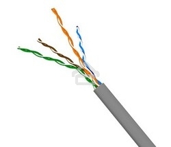 Кабель информационный Lanmaster TWT-5EUTP-XL кат.5е U/UTP не экранированный 4X2X24AWG PVC внутренний 305м серый