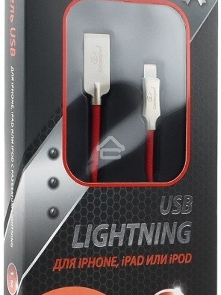 Кабель USB Cablexpert для Apple CC-P-APUSB02R-1M, MFI, AM/Lightning, серия Platinum, длина 1м, красный, блистер