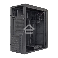 Компьютерный корпус Miditower ExeGate XP-332 Black, ATX, (XP350, Black,120мм), 2*USB, Audio