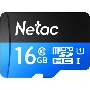 Флеш карта microSDHC 16GB Netac P500 <NT02P500STN-016G-R>  (с SD адаптером) 80MB/s