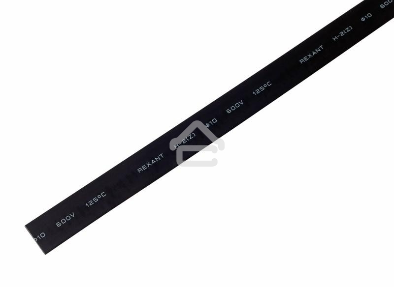 Трубка термоусадочная Rexant 10.0/5.0 1 м черный