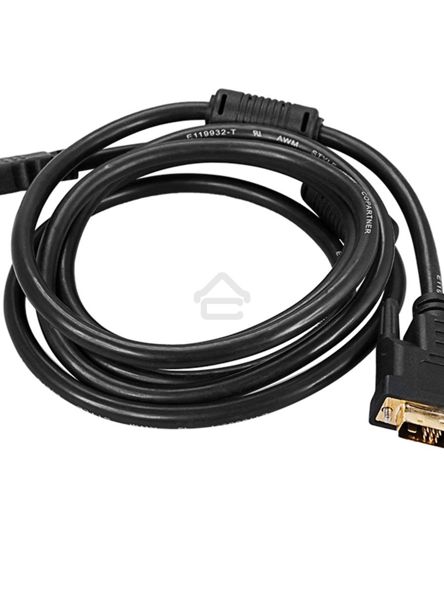 Шнур HDMI - DVI-D с фильтрами, длина 2 метра (GOLD) (PE пакет) Rexant