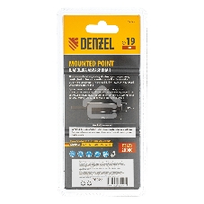 Шарошка абразивная Denzel конус удлиненный, для дрели (ПШМ), 19 x 60 мм, хвостовик d6 мм, 63С