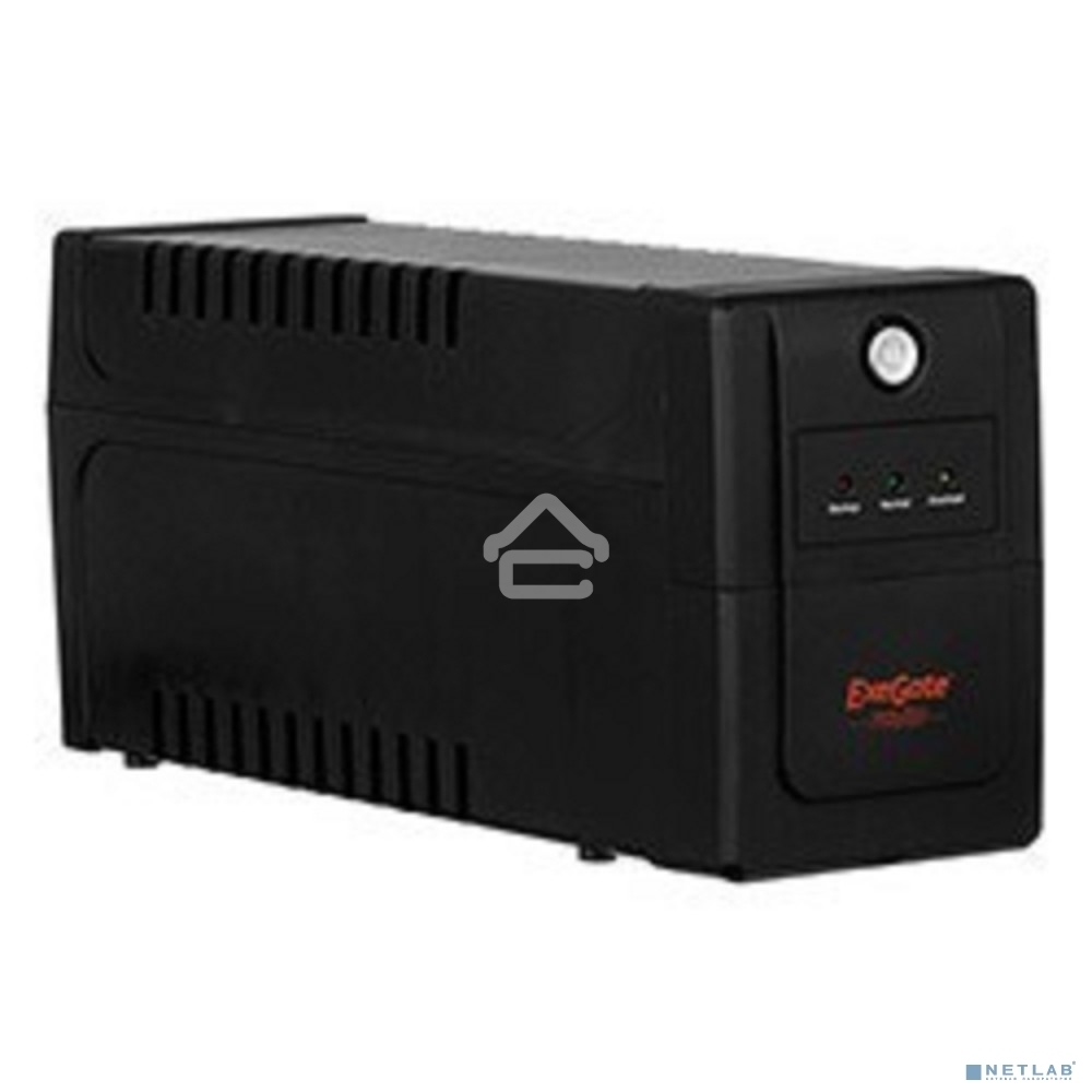 Источник бесперебойного питания ExeGate Power Back BNB-650.LED.AVR.EURO.RJ.USB <650VA/360W, LED, AVR,2 евророзетки, RJ45/11, USB, Black>