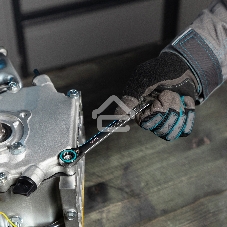 Набор ключей комбинированных с трещоткой Gross 8 - 19 мм, 7 шт., реверсивные, CrV