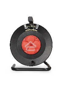 Удлинитель на катушке ExeGate EX286338RUS industrial ECS-2-1R (4 евророзетки с заземлением и с защитными крышками, IP44, 25м, защита от детей, защита от перегрузки, 3х1,0мм2, 10А/2.2кВт)