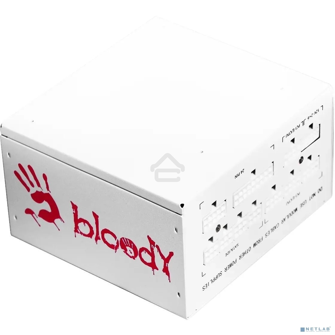 Блок питания Bloody BD-PS750G, 750Вт, 80 PLUS Gold, 120мм, белый