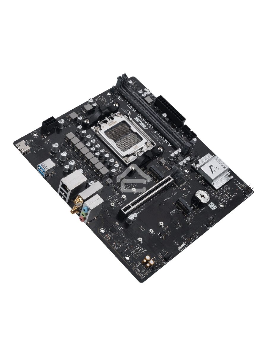 Материнская плата ASUS A620M-F GAMING WIFI, AM5, AMD A620, 2xDDR5, 2xM.2, 1xPCIe 4.0 x16, 1xHDMI, 1x2.5Gb LAN, Wi-Fi 6E, Bluetooth 5.3, 2xUSB-A 5Gbps, 2xUSB-A 2.0, 3x3.5 мм, 7.1, mATX