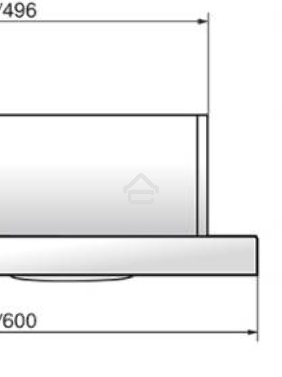 Вытяжка встраиваемая Elikor Интегра Glass 60Н-400-В2Д нержавеющая сталь/стекло черное управление: кнопочное (1 мотор)