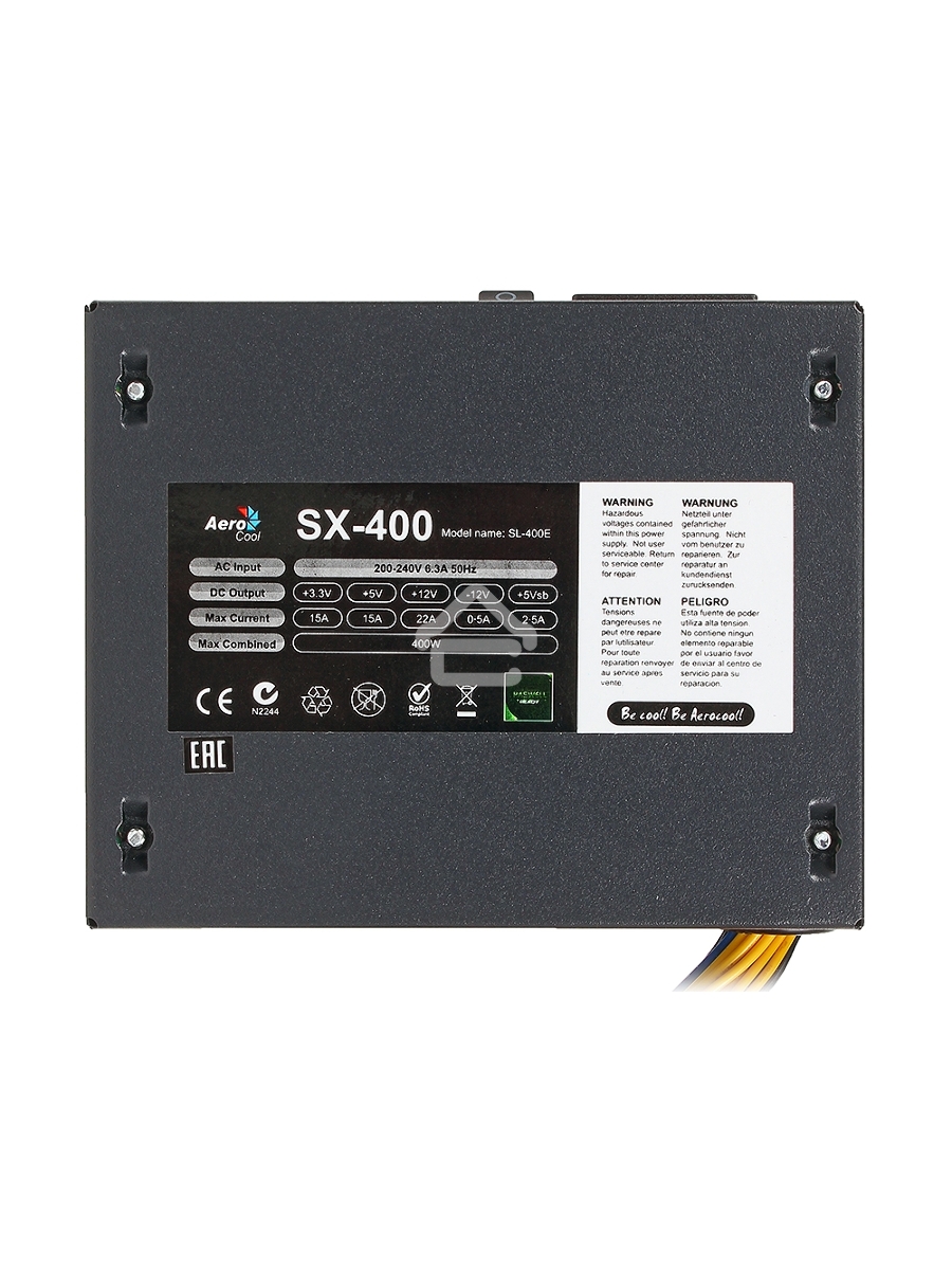 Блок питания Aerocool / Formula SX-400, 400W, 400Вт, 80мм, черный