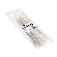 Стяжка (хомут) нейлоновая ExeGate CV66-200x4.8W (нейлон 6.6, 200x4.8 мм, неоткрывающаяся, halogen free, -40°C - +85°C, белая, 100 шт)