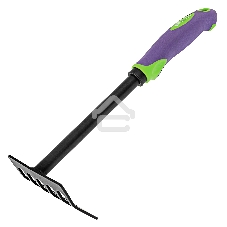 Грабли 6-зубые Palisad, 110х300 мм, стальные, обрезиненная эргономичная рукоятка, LSR1