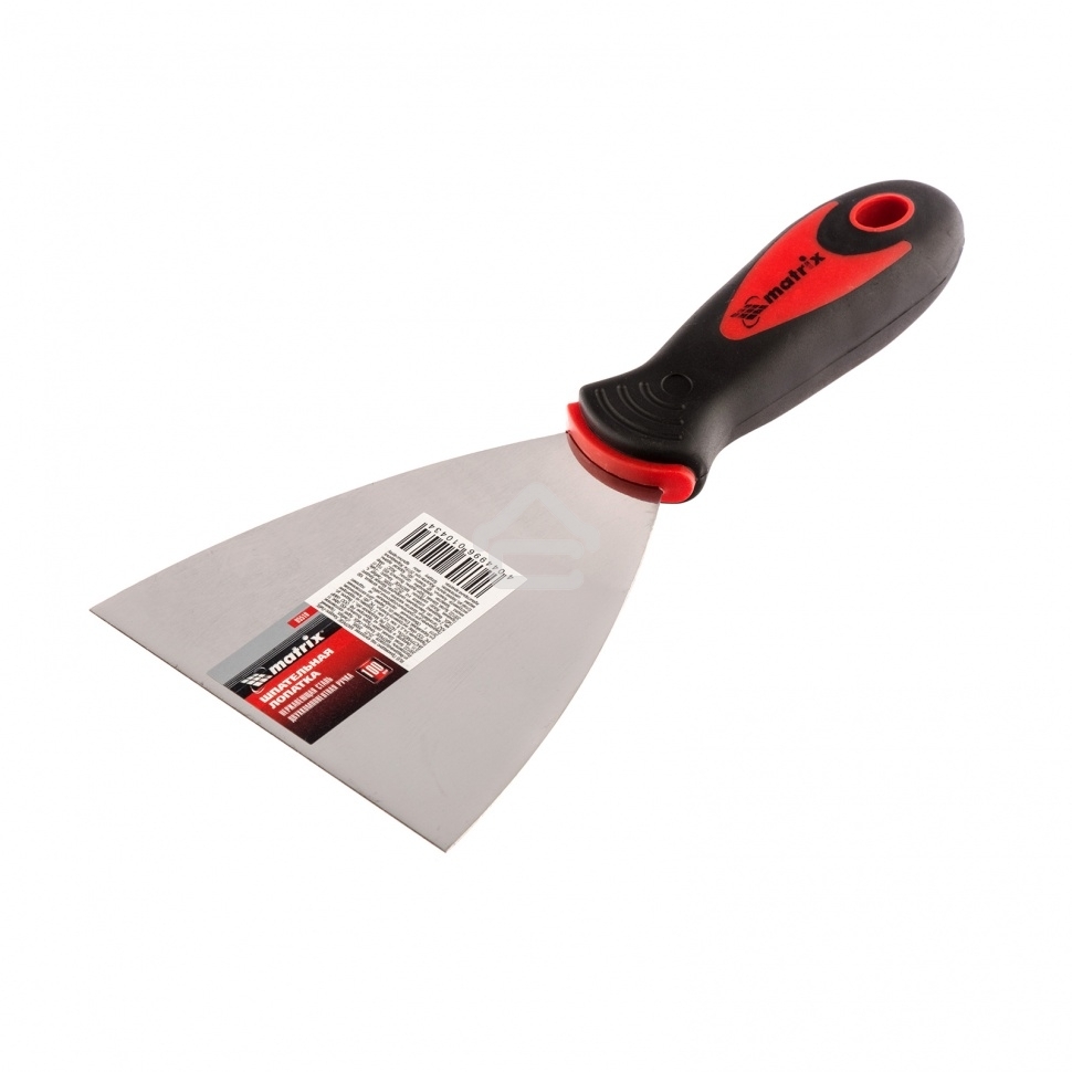 Шпательная лопатка Matrix из нержавеющей стали, 100 мм, двухкомпонентная рукоятка