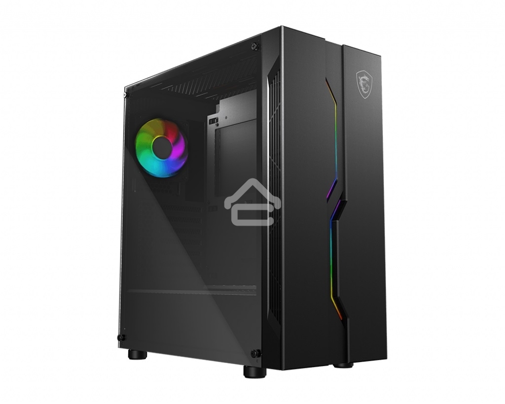 Компьютерный корпус MSI MAG VAMPIRIC 010X / mid-tower, ATX, tempered glass side panel, A-RGB hub / 1x 120mm A-RGB fan inc. / MAG VAMPIRIC 010X