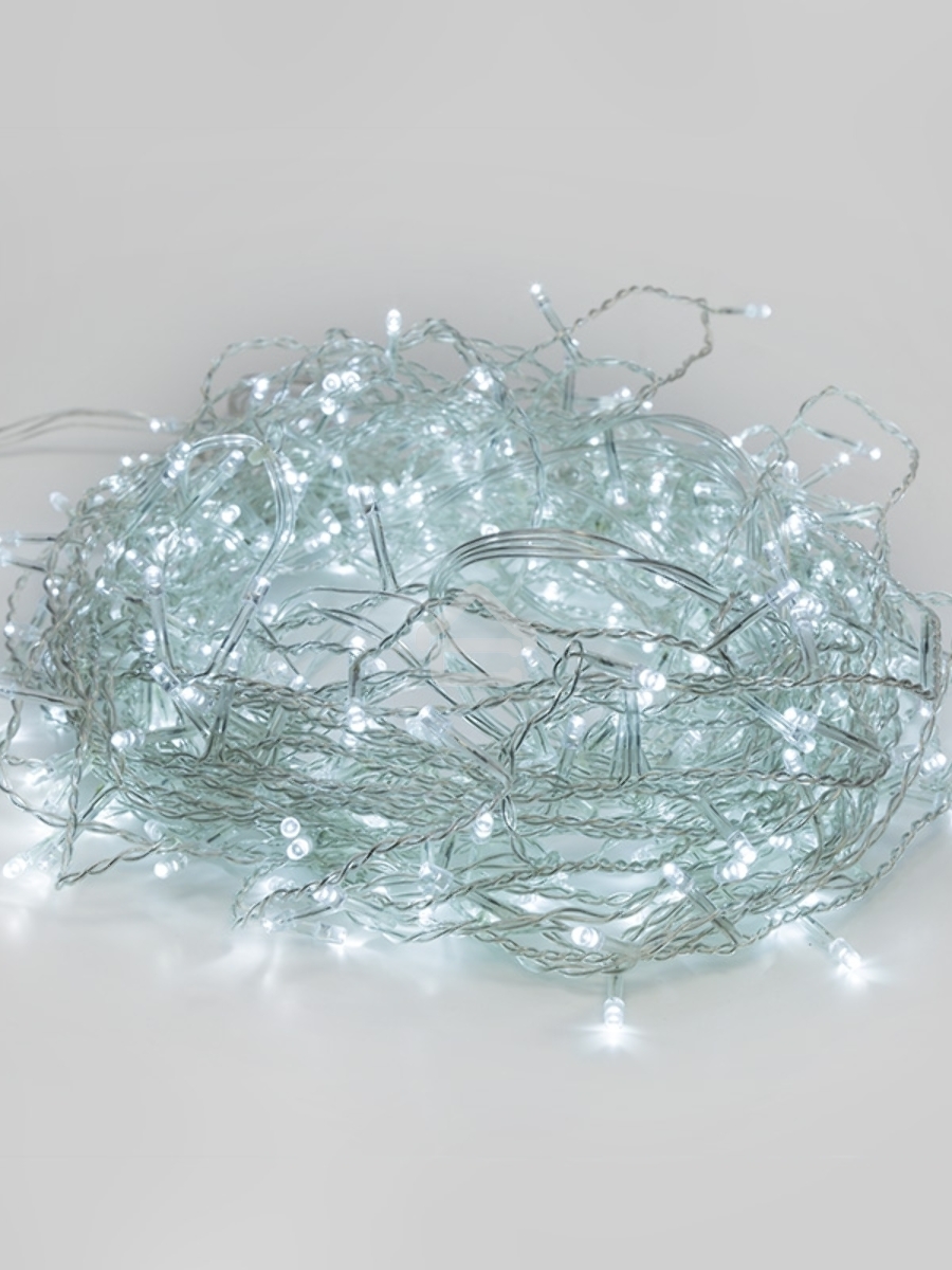 Гирлянда «Твинкл-Лайт» 15 м, прозрачный ПВХ, 120 LED, белое свечение NEON-NIGHT
