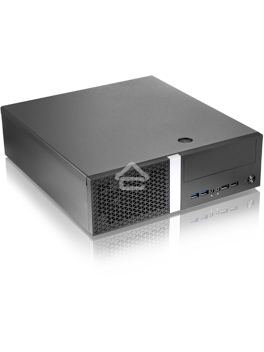 Компьютерный корпус Foxline FL-211-TFX300S с блоком питания 300Вт, mATX case, black, w/PSU TFX 300W, w/2xUSB2.0+2xUSB3.0, w/pwr cord, w/ 8cm FAN