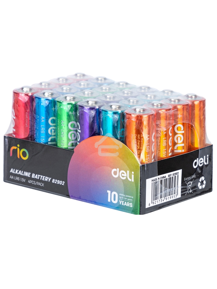 Батарея Deli Rio AA (4шт) спайка