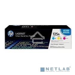 Картридж лазерный комплект HP CF373AM голубой/пурпурный/желтый для CLJ CP1215/1515 3 х 1400 стр.