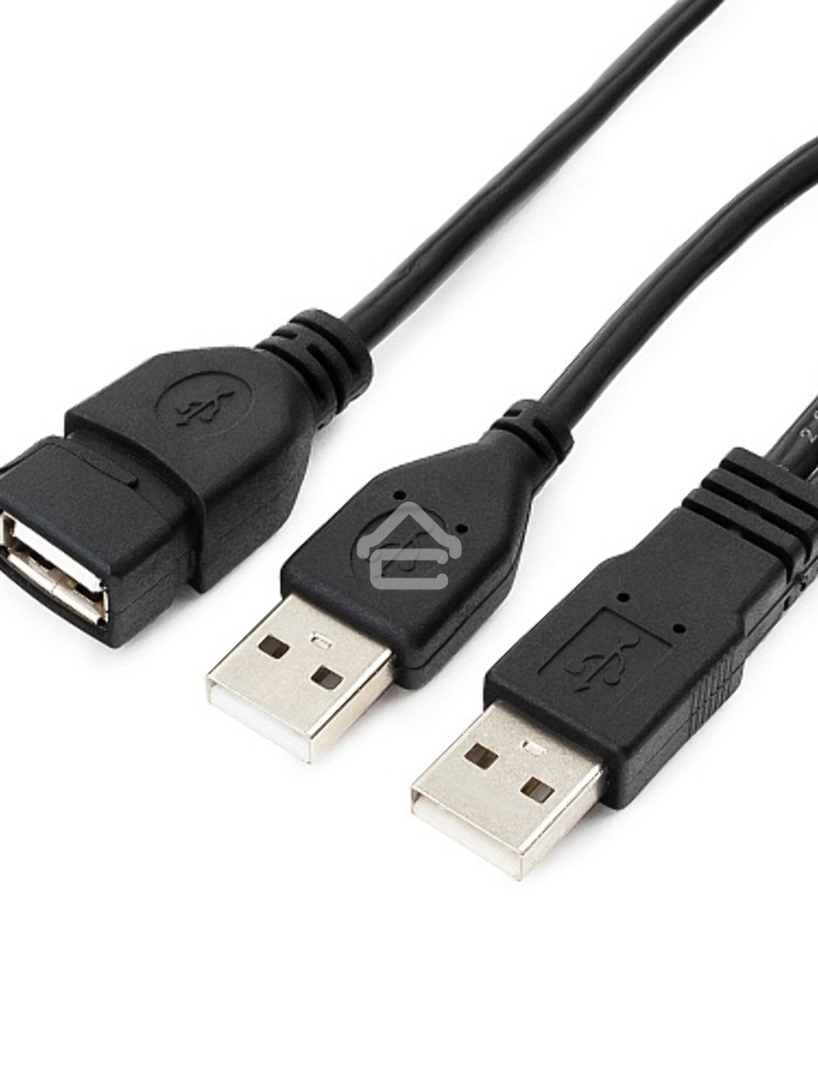Кабель удлинитель USB 2.0 2xAM/AF 1.8м Gembird PRO, позол.конт., черный, пакет CCP-USB22-AMAF-6