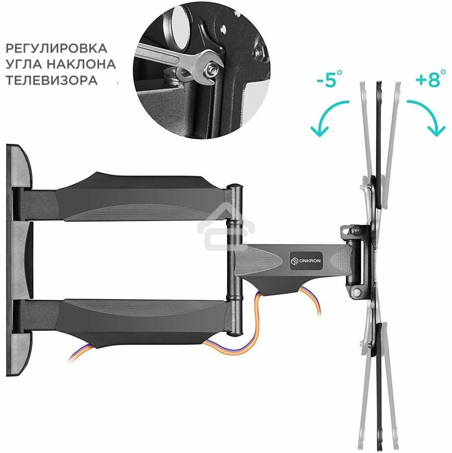 Кронштейн ONKRON NP40 черный 32-65