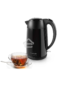 Чайник электрический Bosch TWK3P423 1.7л. 2400Вт черный (корпус: нержавеющая сталь)