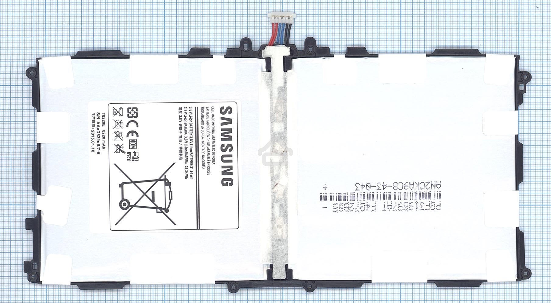 Аккумуляторная батарея T8220E для Samsung Galaxy Note SM-P600, SM-P601