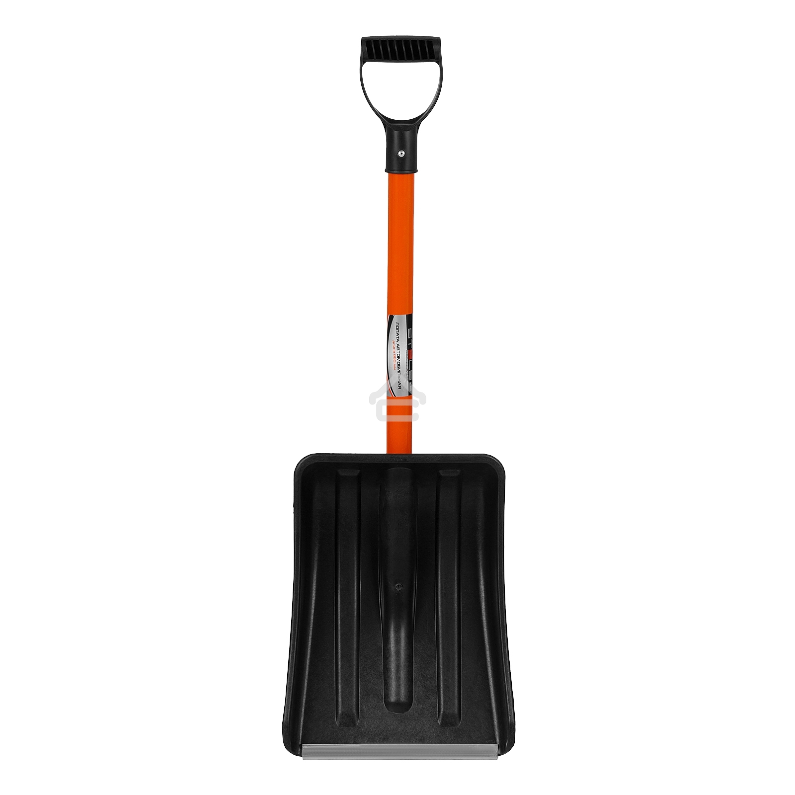 Лопата для уборки снега полипропиленовая, 275х365х790 мм, стальной черенок, Россия Stels